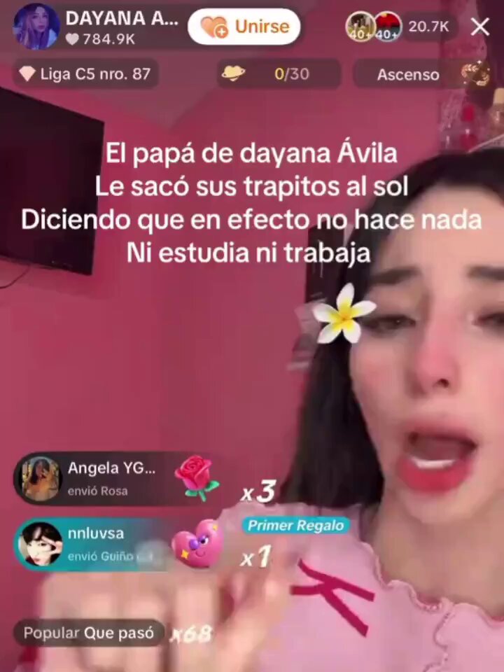 Héroe, el papá de Dayana Ávila, una influencer a la que le dije que no quiere hacer nada... ¿Qué opinas?