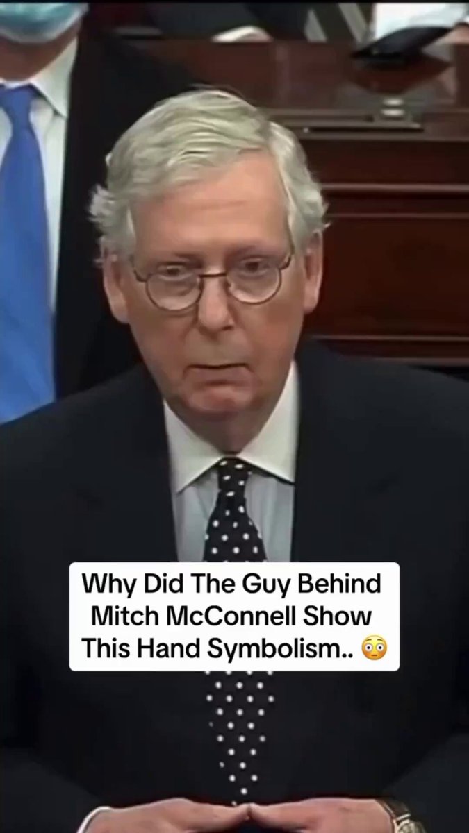 Senator Mitch McConnell is blocking the SAVE Act today Remember, Mitch McConnell is completely controlled and does not make his own decisions During the 2020 Voter Fraud Election Hearing, Mitch McConnell was given a hand symbol in the middle of speaking from behind which immediately shut him up Once he got this hand symbol he stopped talking and stopped everything he was doing American Government is completely captured and controlled