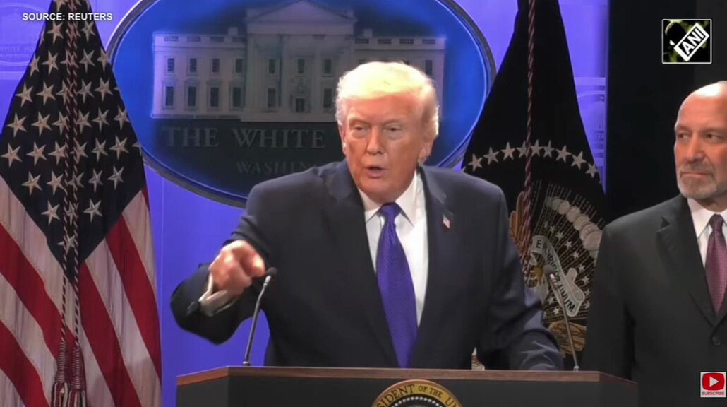 #WATCH | US President Donald Trump says, "My relationship with India is fantastic, and we are doing trade with India. India pulled out of Russia. India was getting its oil from Russia, and they pulled way back on my request because we want to settle a horrible war where 25,000 people are dying every month. My relationship with PM Modi is great. I also stopped the war between India and Pakistan... Yesterday, the Prime Minister of Pakistan said that President Trump saved 35 million lives by getting them to stop. I did it largely with tariffs. I said, ' You want to fight, that is fine, but you are not going to do business with the United States, and you are going to pay a 200% tariff, each country.' They called up, and they said, we have made peace." (Source: Reuters)