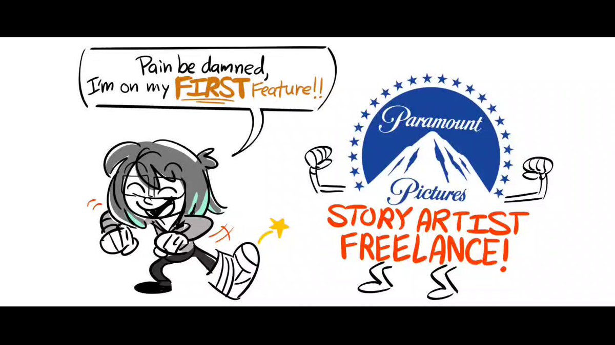 The Universe works in funny ways. I broke my toe earlier this week, but landed a short but AMAZING AND BEYOND AWESOME FEATURE STORYBOARD FREELANCE GIG ✨️ SO HAPPY AND GRATEFUL to the people that brought me onto the crew. Can't wait to reveal all our hard work much later!!