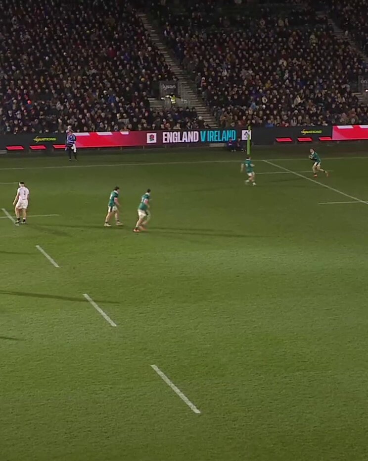James Pater breaks the Irish line and George Pearson does the rest to bring England U20 Men level 🤝