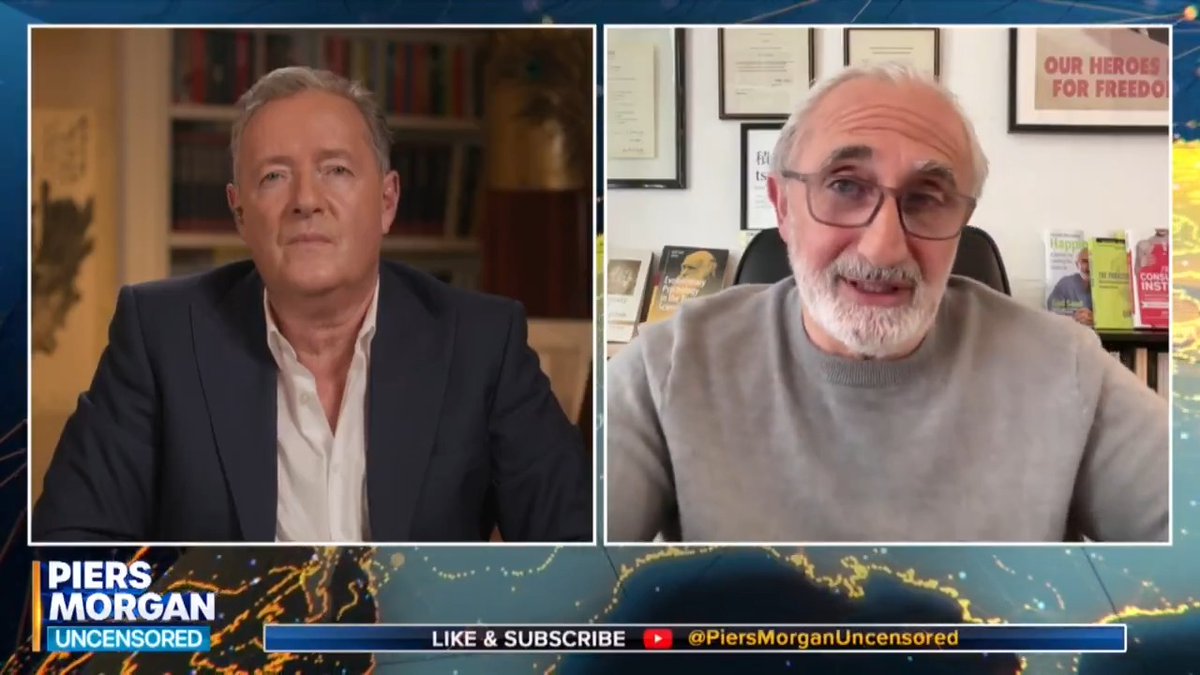 "My statistical reasoning hat says: how much inter-religious warfare do we see on the streets of my country?" Watch more of Piers Morgan discussing multiculturalism in the UK with Gad Saad👇 📺 Piers Morgan | Gad Saad