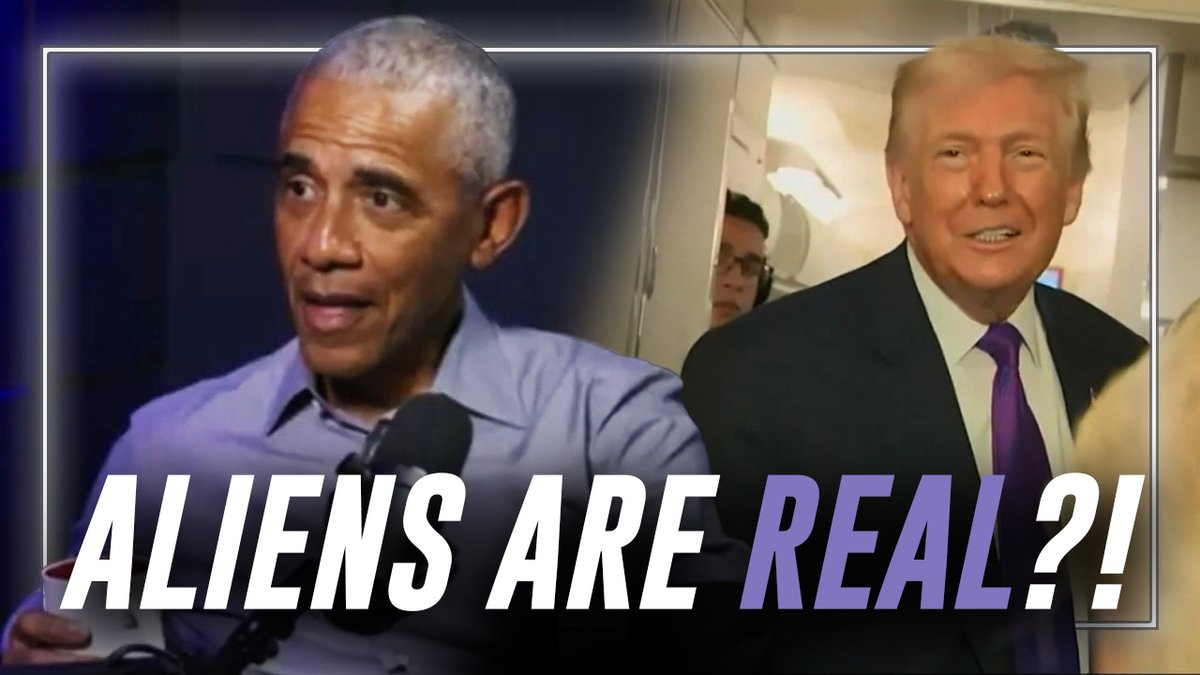 VIDEO: President Trump Responds To Obama Saying Aliens Are Real- "He Gave Classified Information- He's Not Supposed To Be Doing That!"