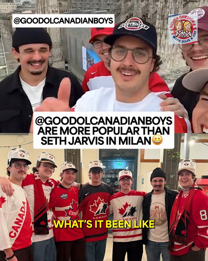 Seth Jarvis' buddies might be more popular than Seth Jarvis himself 😂 Listen to the newest episode of Never Offside with Julie Petry &amp; Cat (Belanger) Toffoli featuring Seth Jarvis' buddies ➡️