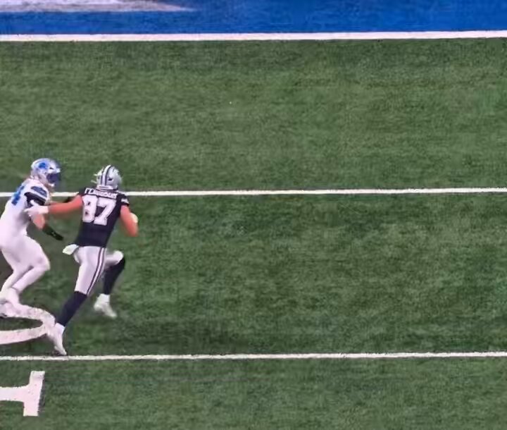 2025 vs Lions… changed the entire outcome of the game. The worst offensive pass interference call of the year.