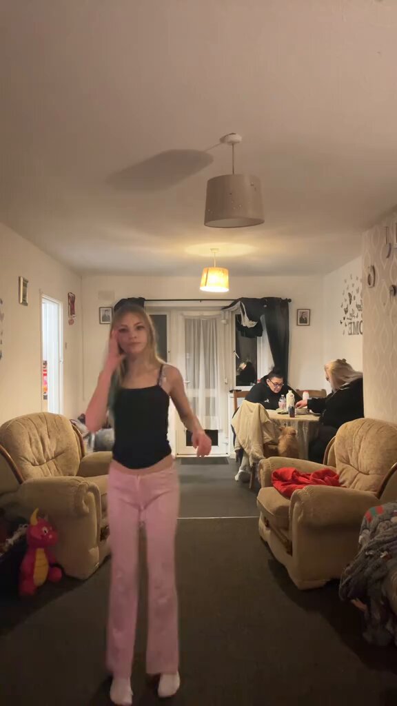 Her parents have no reaction 🤭 she must do this type of stuff all the time