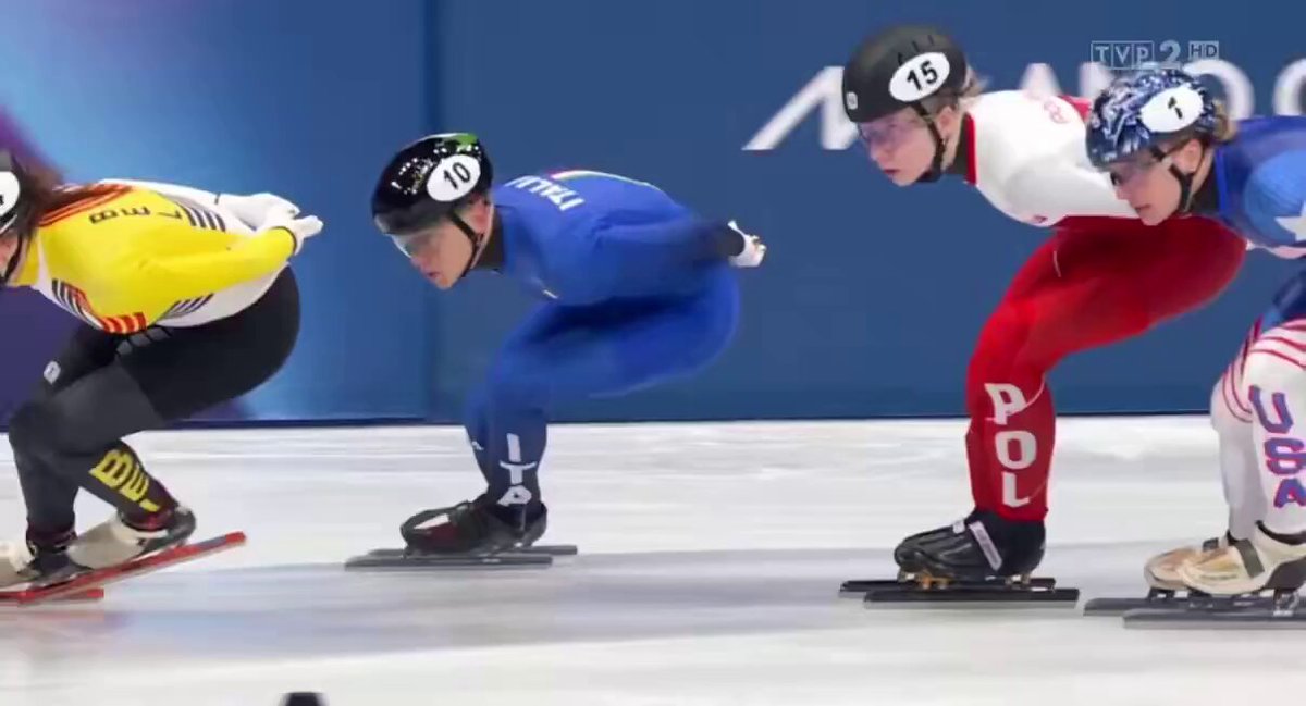 Masakra .... Fatalnie wyglądał wypadek Kamili Sellier podczas rywalizacji w short tracku na igrzyskach olimpijskich. Polka została uderzona płozą w okolice oka podcazs upadku .