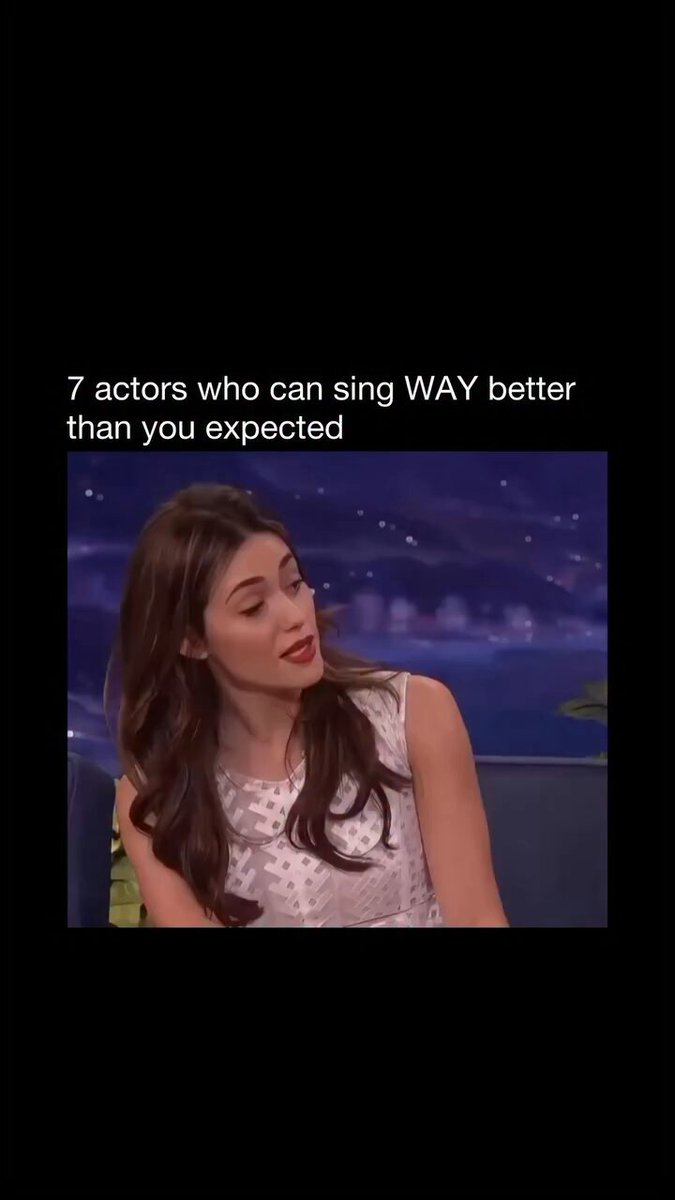 An actor who can sing... Who could we add to this video? 👇
