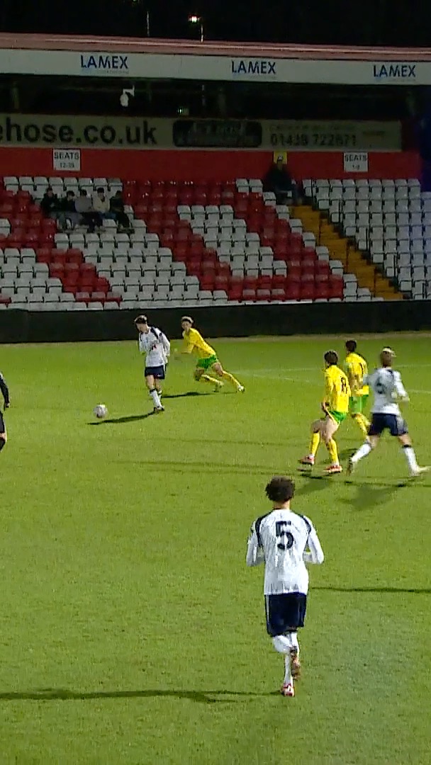 ๐ A rocket from Rio Kyerematen gives our U21s a 2-1 lead against Norwich City. ๐บ Watch live on SPURSPLAY! โคต๏ธ ๐