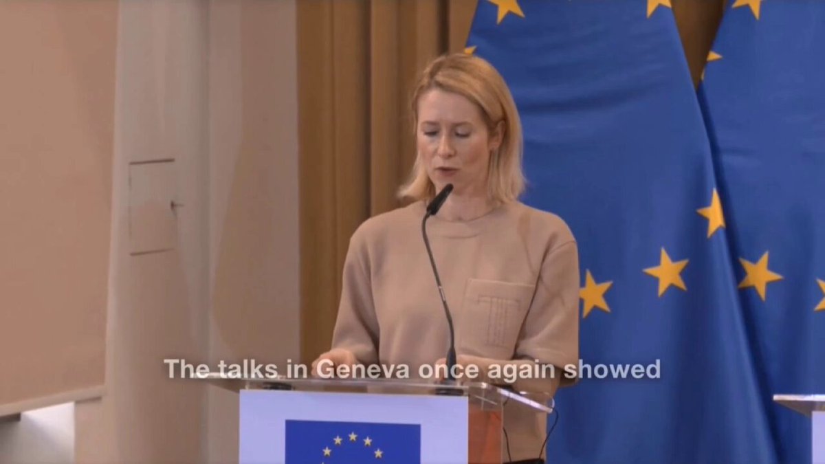 Kaja Kallas: Geneva talks confirm Russia sticks to maximalist demands and drags out negotiations instead of seeking peace. The war has only grown more brutal for Ukraine. Europe’s response is clear: more support for Ukraine, more pressure on Russia. The EU is advancing the €90 billion loan (first funds in April) and planning future security guarantees. We must also shift the narrative to Russia’s responsibility — sustainable peace requires real concessions from Moscow. Next Monday we adopt the 20th sanctions package. Sanctions are biting hard, crippling Russia’s economy and war machine. Moscow isn’t invincible: record casualties, strained economy. Putin will only stop when the costs clearly outweigh any benefits. That’s the goal we have to reach.