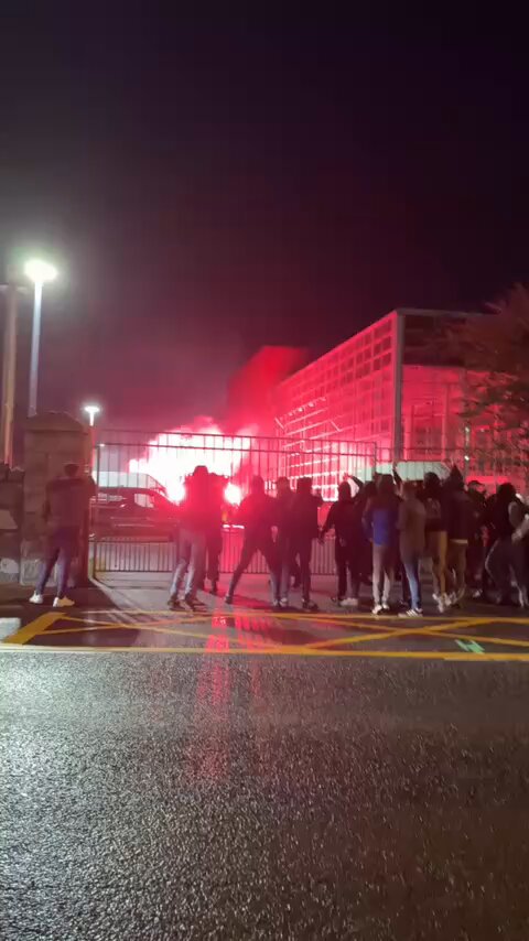 Nasty scenes in Dundalk before tonight's Louth derby.