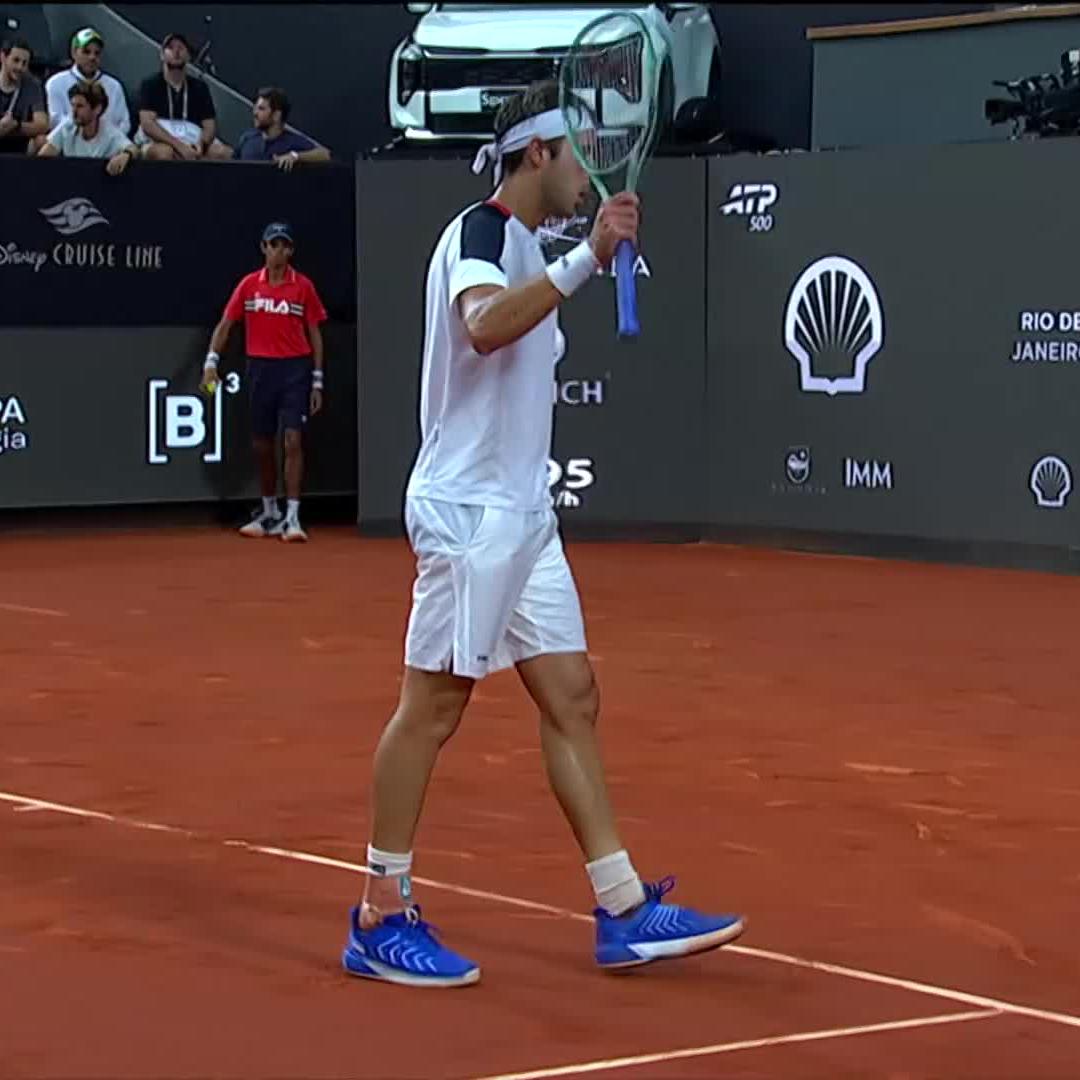 Clay-court artistry by Tomas Etcheverry 🎨 Rio Open