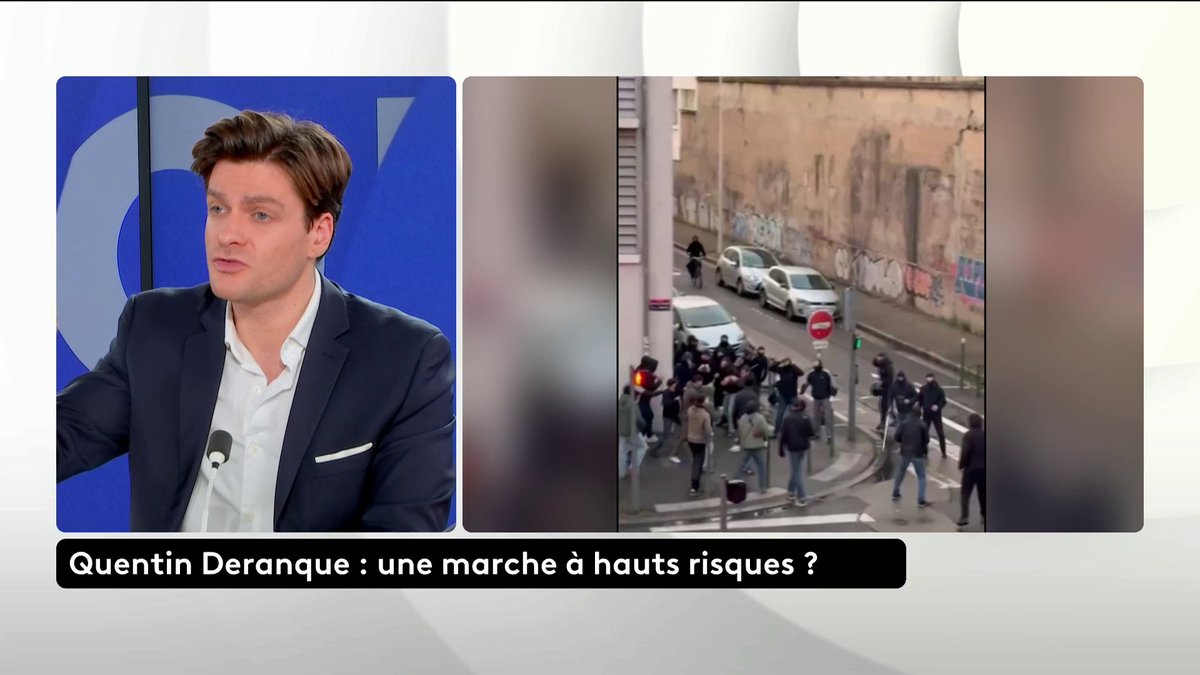 🔴 Marche d'ultradroite à Lyon : "On peut être radicalement opposé à ses idées et défendre le droit de lui rendre hommage : un homme a été tué pour ses idées", affirme Nathan Devers. #LePourEtLeContre #canal16