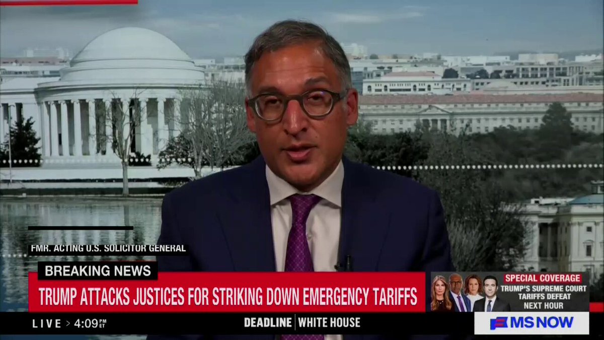 Neal Katyal: "I was able to go to court -- the son of immigrants -- and say on behalf of American small businesses, 'Hey, this president is acting illegally.' I was able to present my case, have them ask really hard questions, and at the end of it they voted and we won. That is something extraordinary about this country."
