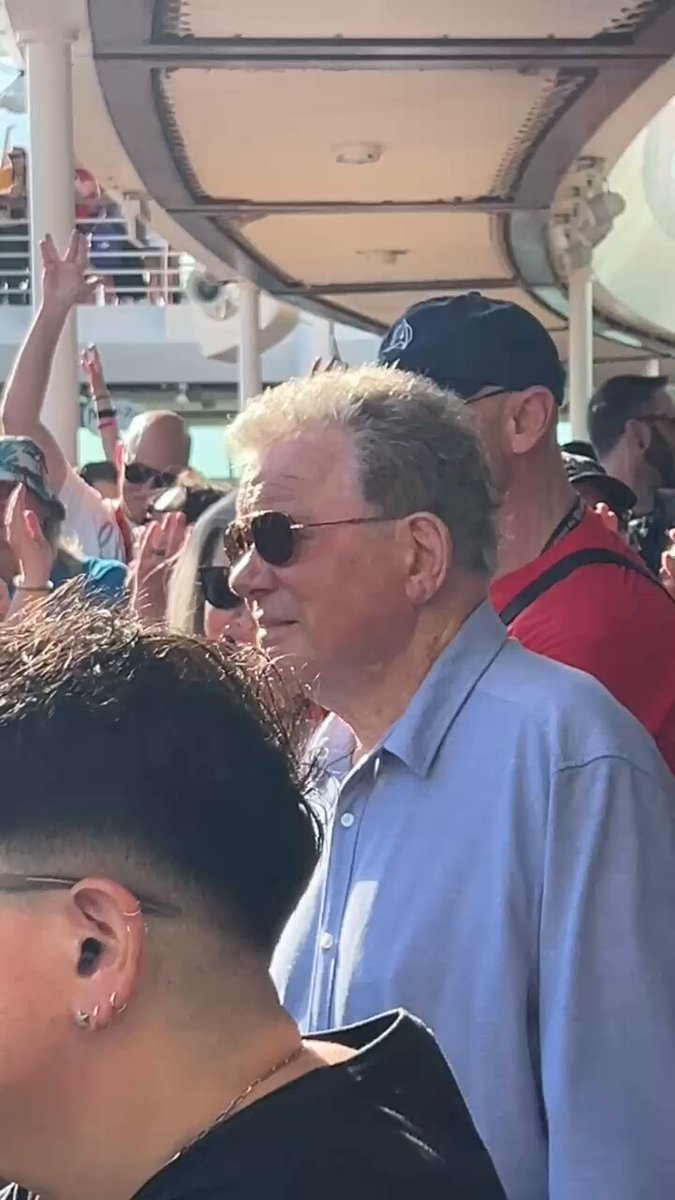 ⁦William Shatner⁩ it's just about to take the stage as we boldly engage ⁦Star Trek: The Cruise⁩
