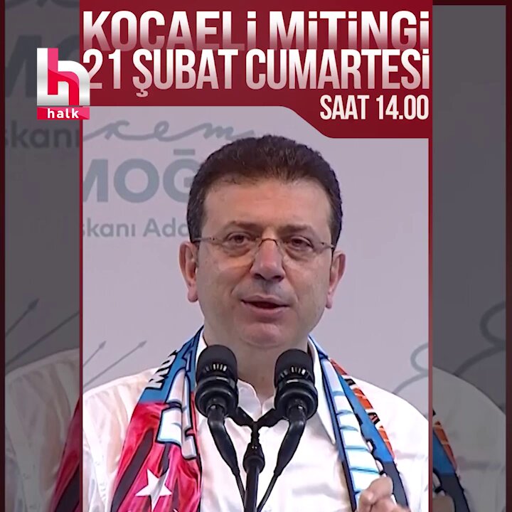 Ekrem İmamoğlu, cumartesi günü Kocaeli'de düzenlenecek "91. Millet İradesine Sahip Çıkıyor" mitingi öncesi vatandaşlara çağrıda bulundu