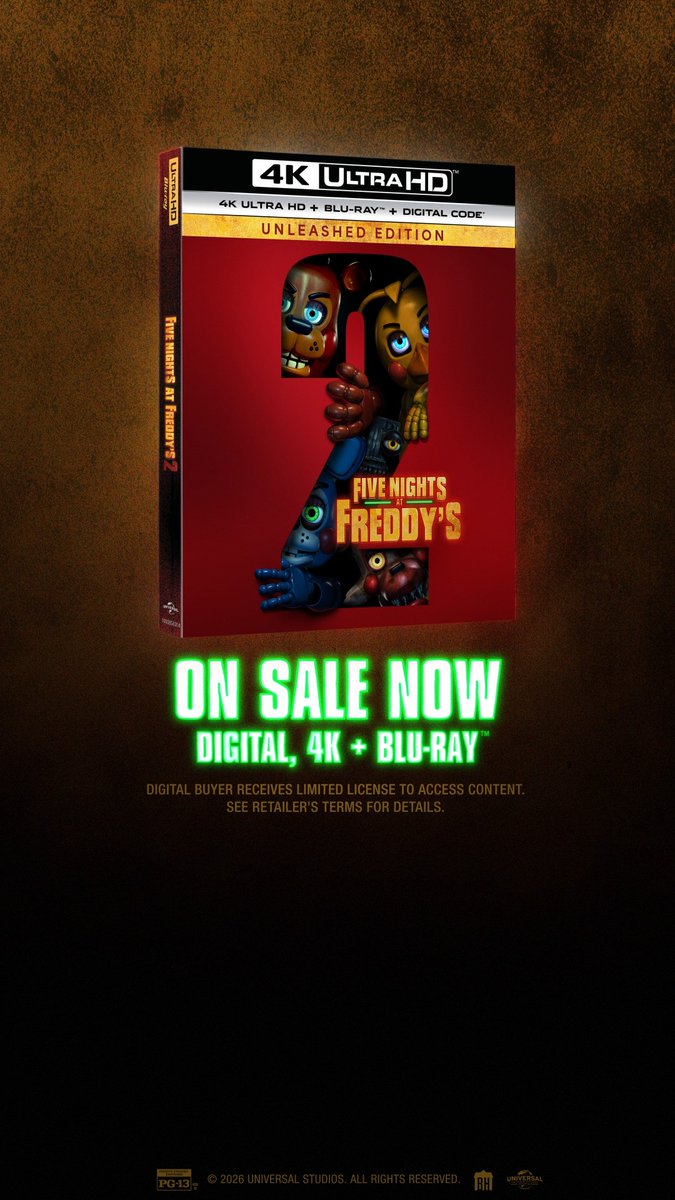 Add #FNAF2 to your movie collection today