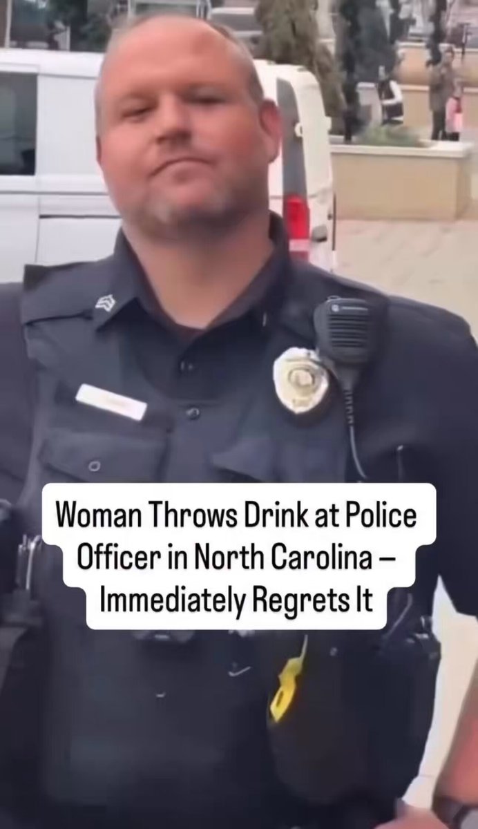 🔥Not only does she throw a drink at the police officer, but it’s a cheap shot … from behind! Are you serious? There are thugs … then there are the thugs you’d like to turn loose so you can throw their asses on the ground again! I love a happy ending!! FAFO!