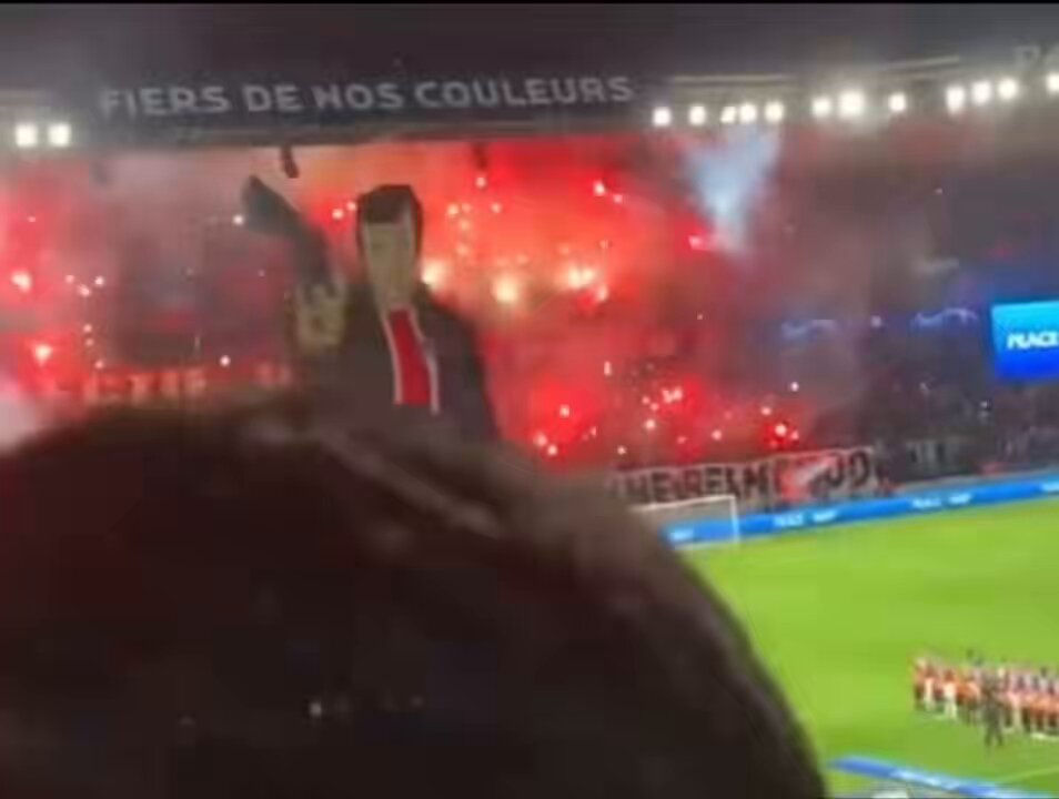 The PSG fans tried to provoke… but forgot that on the other side were the Milan Ultras.