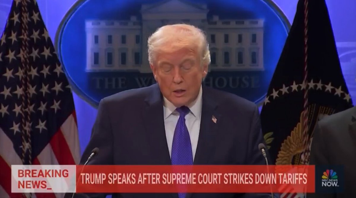 After providing some reciprocal "lip service" to Judges Alito, Thomas, and Kavanaugh, Trump proceeds to attempt to shame the remainder of the Supreme Court for being biased and ruining our economy. This is too good. 😂