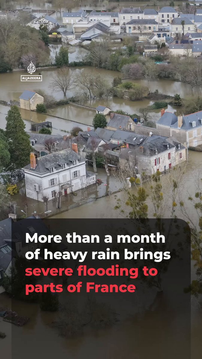 Devastating floods have left entire villages isolated in western France after a record-breaking 37 consecutive days of precipitation. Many people remain stranded amidst the deluge and some homes do not have power.
