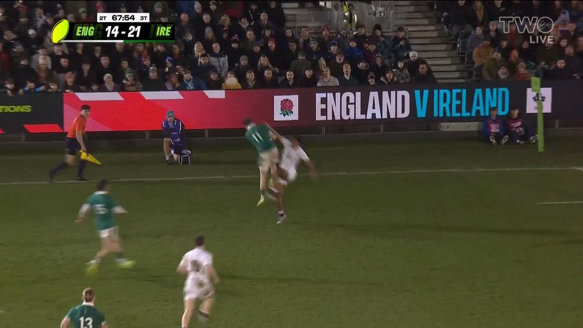 What a lovely try by Noah Byrne for Ireland U20s, they destroyed England in the second half. Not often you see a team that are +20 winning a match by 10pts