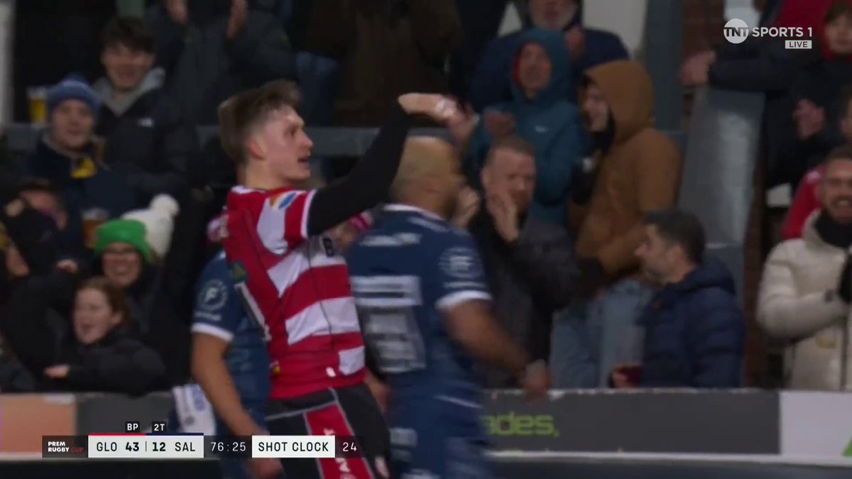 The icing on the cake 🍒 Josh Hathaway adds the finishing touch for Gloucester, who have run riot! 🫳