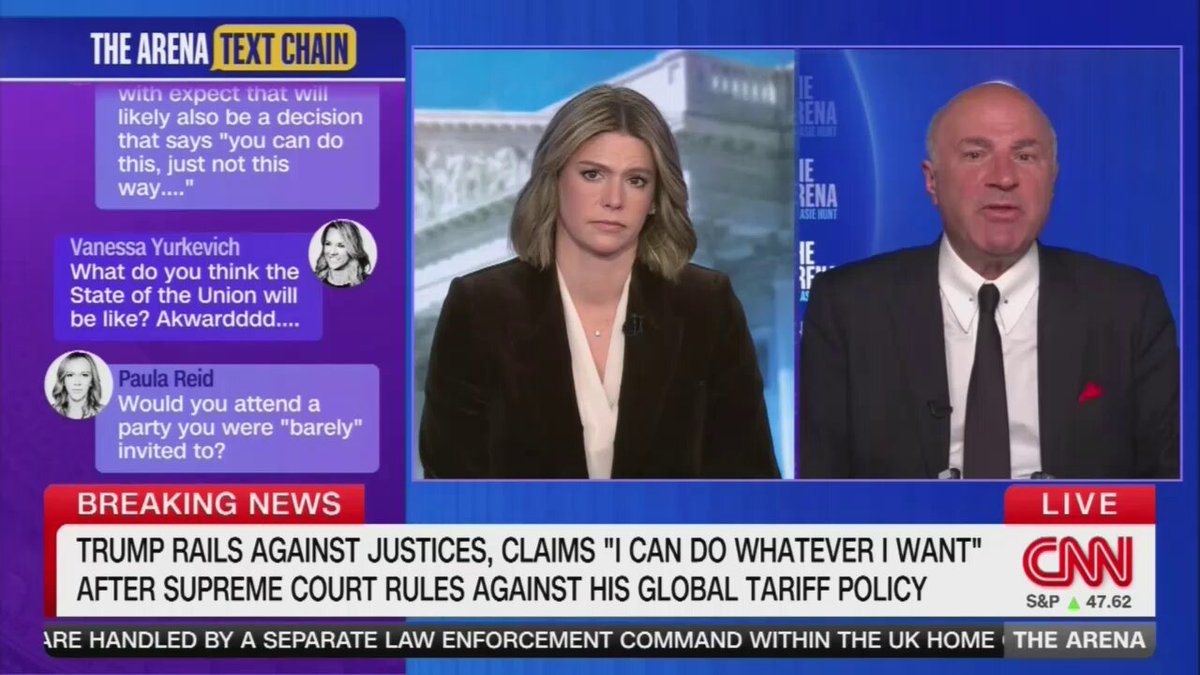 O’Leary: It would have been better on a practical basis to have not done this I think… Hunt: The Supreme Court or the President? O’Leary: The Supreme Court! They caused a nightmare. What am I supposed to do next?