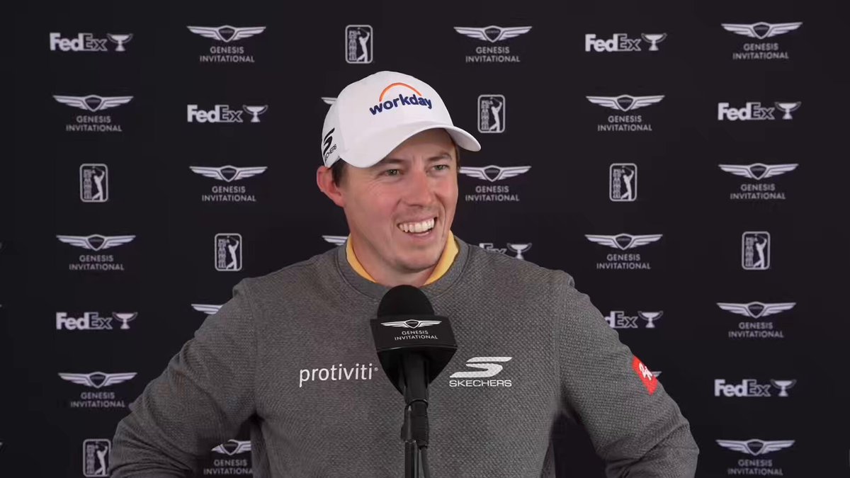 Watched Matt Fitzpatrick make what I thought was a very good bogey on the par-4 10th hole at Riviera Friday. Then saw he and Garrick Higgo chatting about the difficulty of the hole afterward. Asked him about that exchange after his round. “I just don’t think it’s a fair golf hole, so I’ll just leave it at that.”