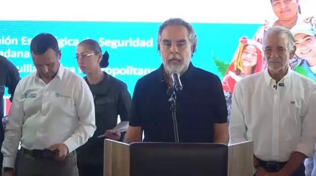 Barranquilla sigue en el podium del sicariato dijo el ministro Armando Benedetti al término de un consejo de seguridad en Malambo