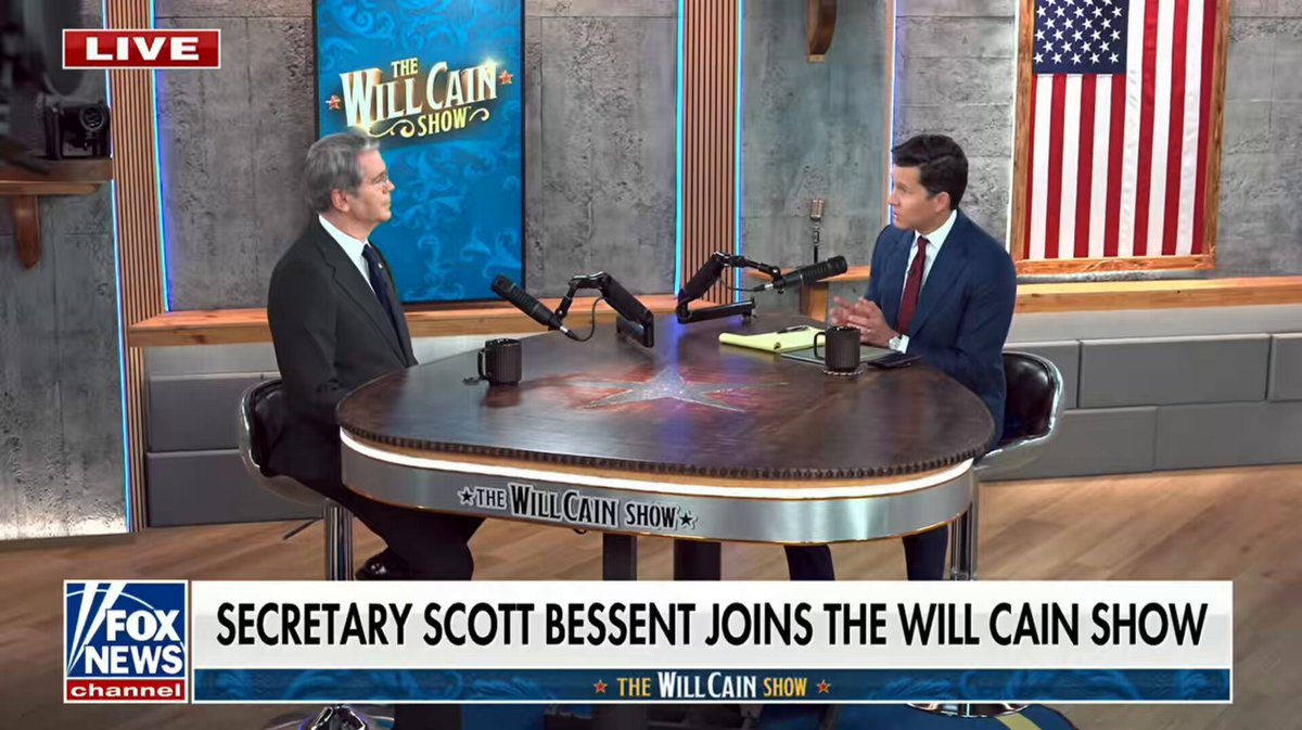 Fox News’ Will Cain: “You worked a long time… for George Soros… What do we misunderstand about George Soros?” Treasury Secretary Scott Bessent: "My job for him was working at the investment side, never on the foundation side. Those were kept very separate... He and I rarely talked about politics. We haven’t spoken since just after President Trump was elected in 2016.” “We had a very robust discussion. Election night 2016 was one of the three best periods I’ve ever had for making money.” “I thought President Trump was going to win… Election night 2016, the market crashed, and that was one of the greatest buying opportunities of all time.” “I later found out George Soros was the one selling the market. He was crashing the market. Lost several billion dollars that night.”