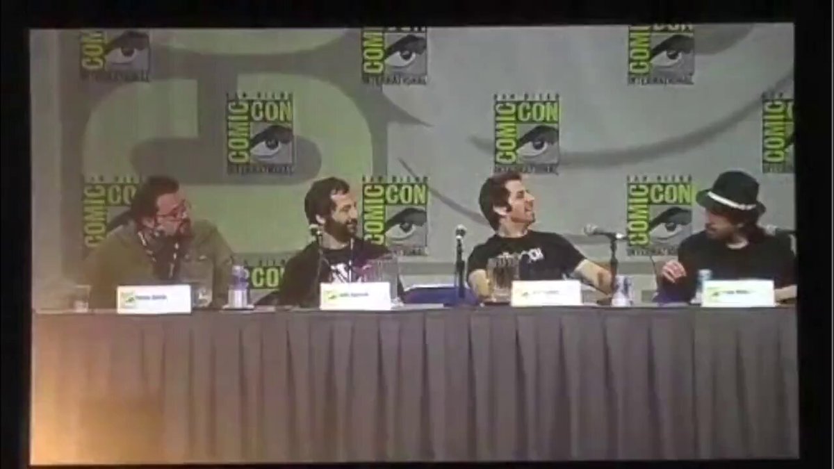 The Dark Knight Returns turns 30 years, so flashback to this Comic-Con exchange... Kevin Smith: "Was Dark Knight super important?" Zack Snyder: "The Dark Knight movie... was it cool?... Did you see it?" Frank Miller: "You can do it any time you want to, Zack." Snyder: "...I'm writing that down. I know what he meant."