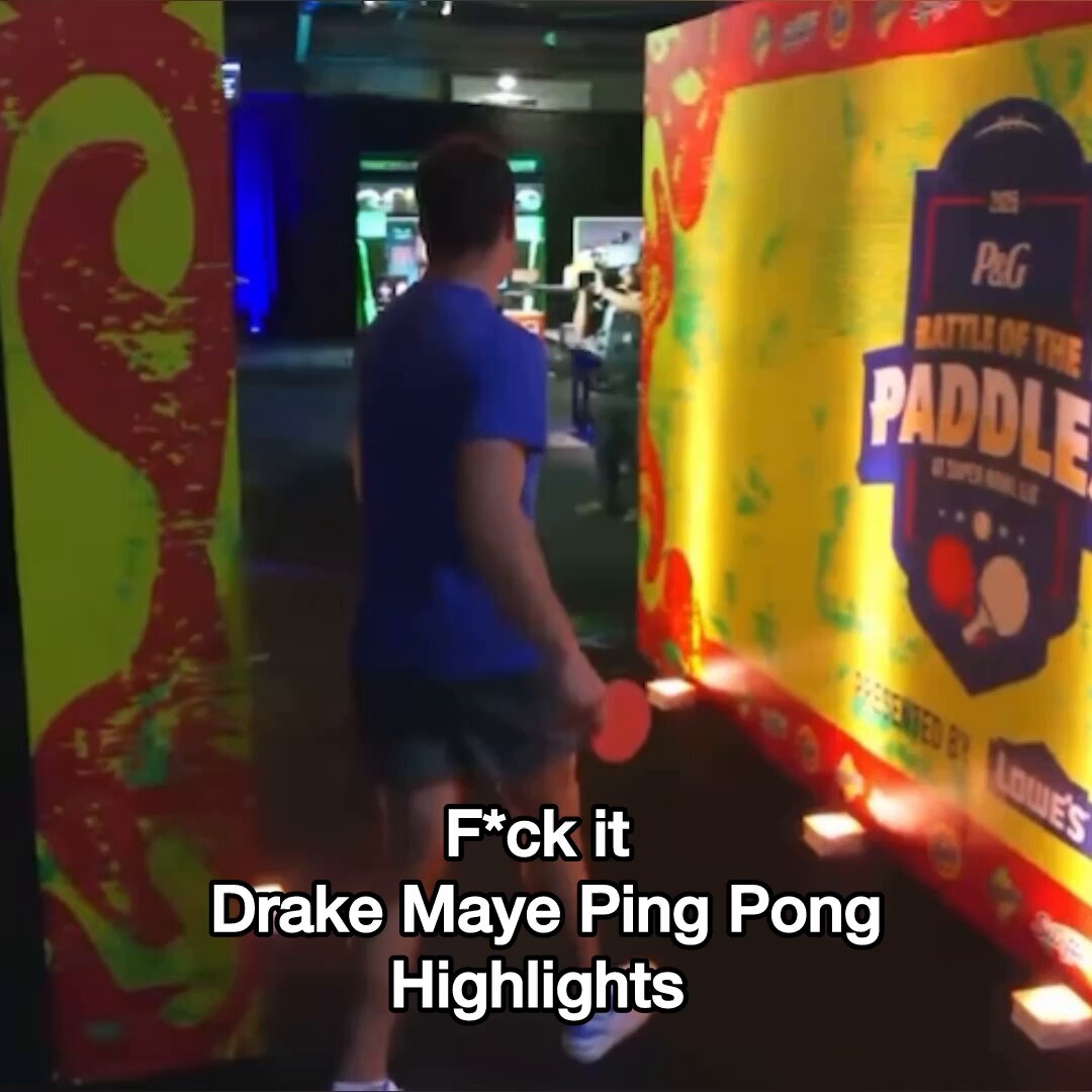 Fuck it Drake Maye ping pong highlights