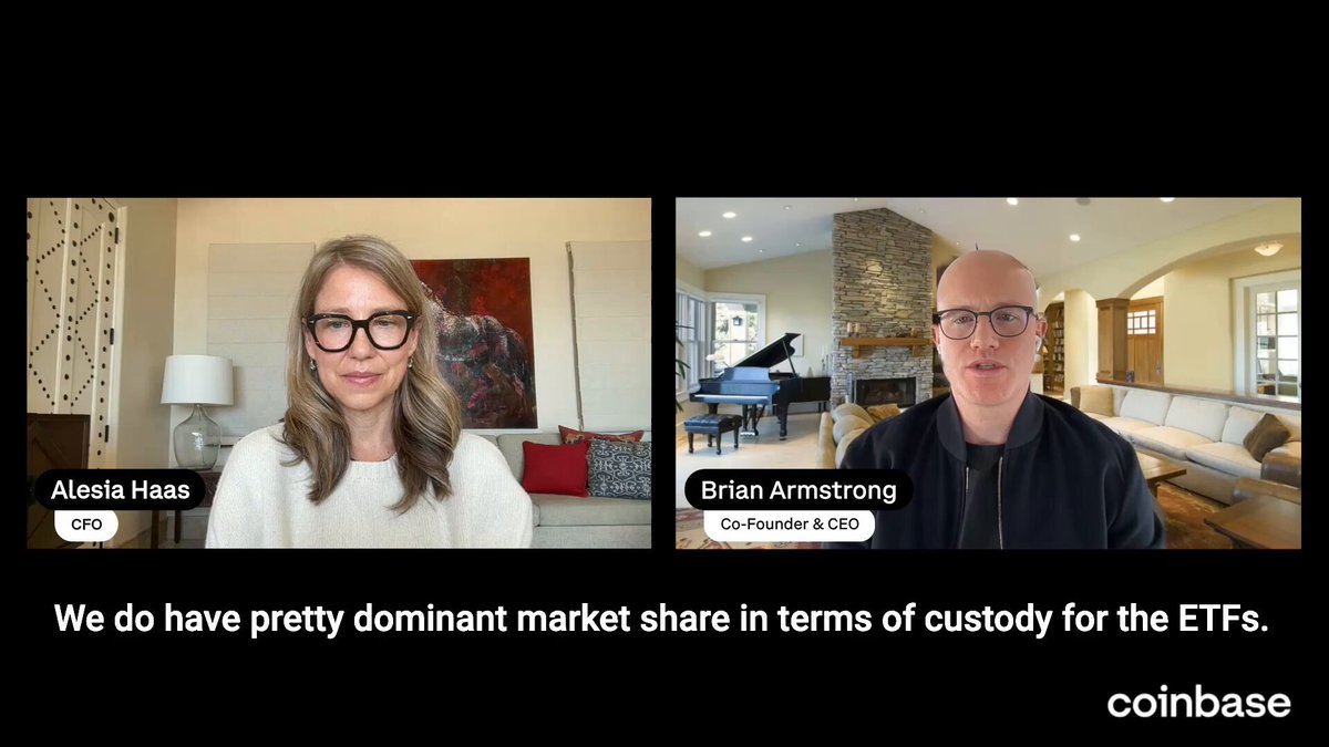 Coinbase custodies 80%+ of the U.S. BTC and ETH ETF assets, and saw a peak of $31B inflows from ETFs in 2025. Proud to be the chosen partner for many ETF providers, including some of the largest financial institutions and goverments, and it's a responsibility we take very seriously. We're innovating on the frontier here - we regularly run penetration tests with some of the top cryptographers in the world, we own patents on a lot of related technology, and we place a big emphasis on conducting ongoing security reviews.