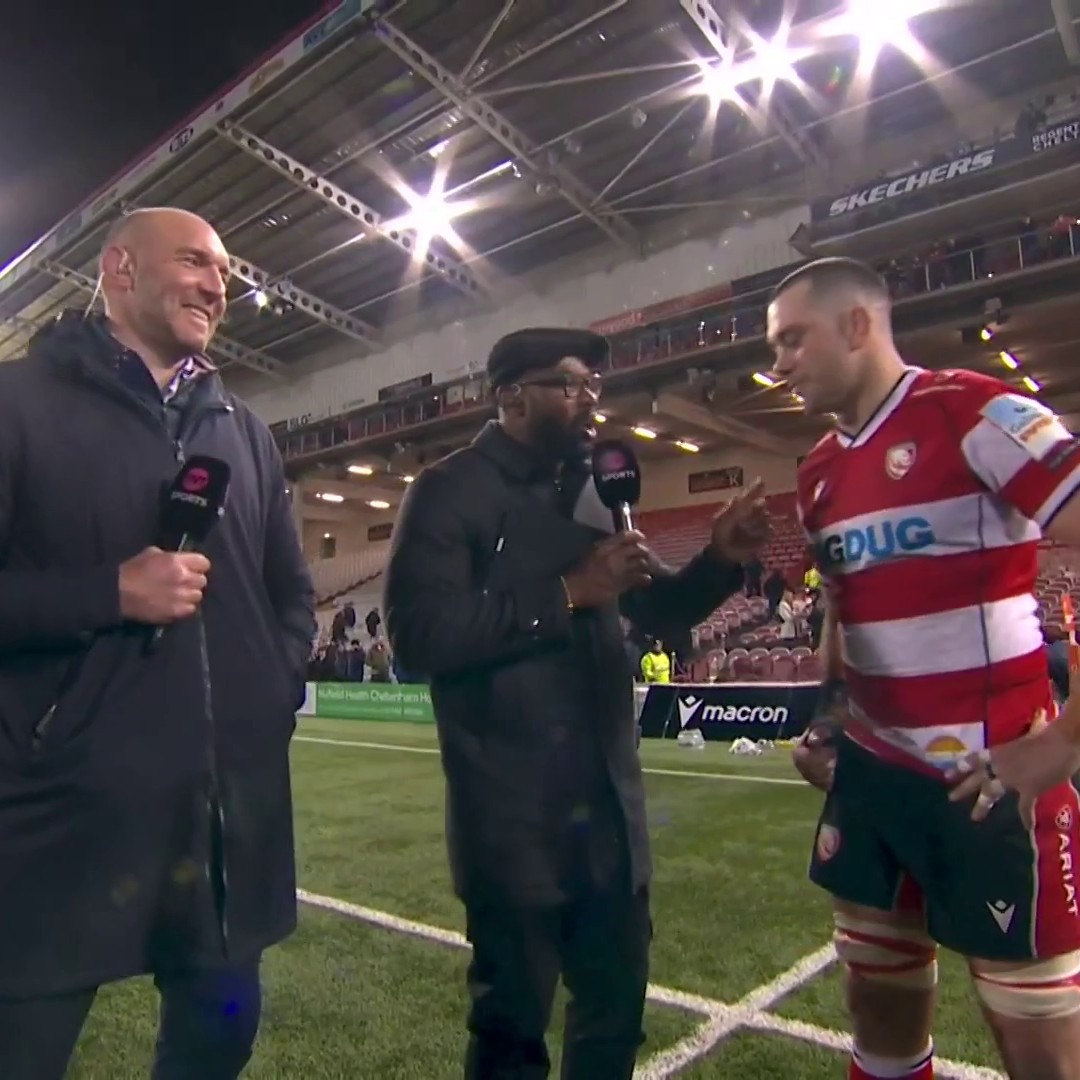 “We’re a group of donkeys, we need whipping!” 🫏 Wonder if Lewis Ludlow’s Gloucester Rugby 🍒 teammates will be happy with that comparison after tonight's win 🥲