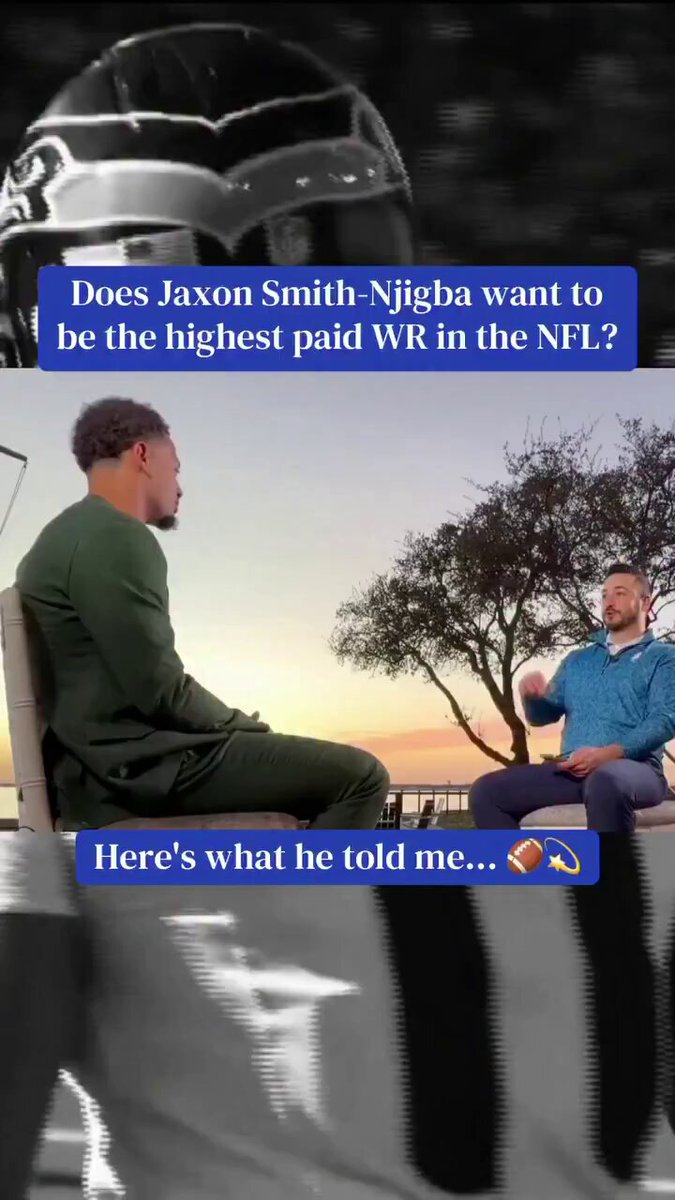 #Seahawks WR Jaxon Smith-Njigba told Jonah Javad that he believes he should be the NFL’s highest-paid WR, which would mean topping $40.25M per year — the current record held by Ja’Marr Chase. JSN is eligible for an extension this offseason. (via Jonah Javad, WFAA /IG)