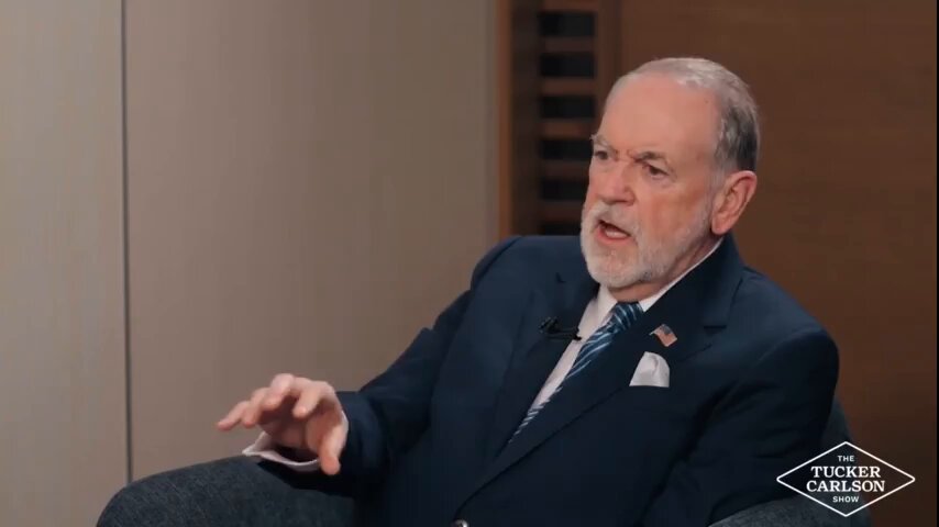 Christian Zionist Mick Huckabee doesn't believe the Europeans have the same right to their indigenous lands as the Jews This is Christian brainrot Tucker: "Do the Irish have the same right to a homeland?" Huckabee: "As long as they can defend it"