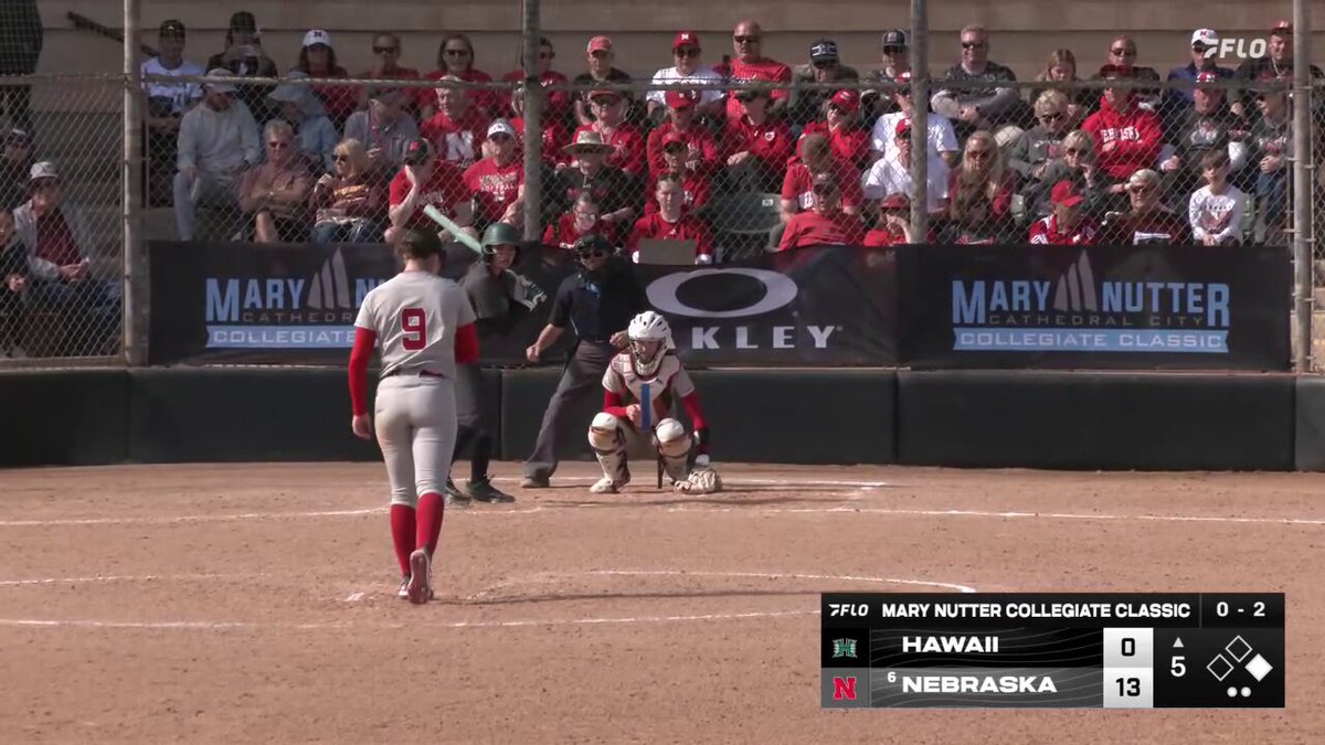 Camenzind throws a NO-HITTER! ❌ First one since last year! Final: 13-0! 📺: #MNCC | Mary Nutter Collegiate Classic | Nebraska Softball