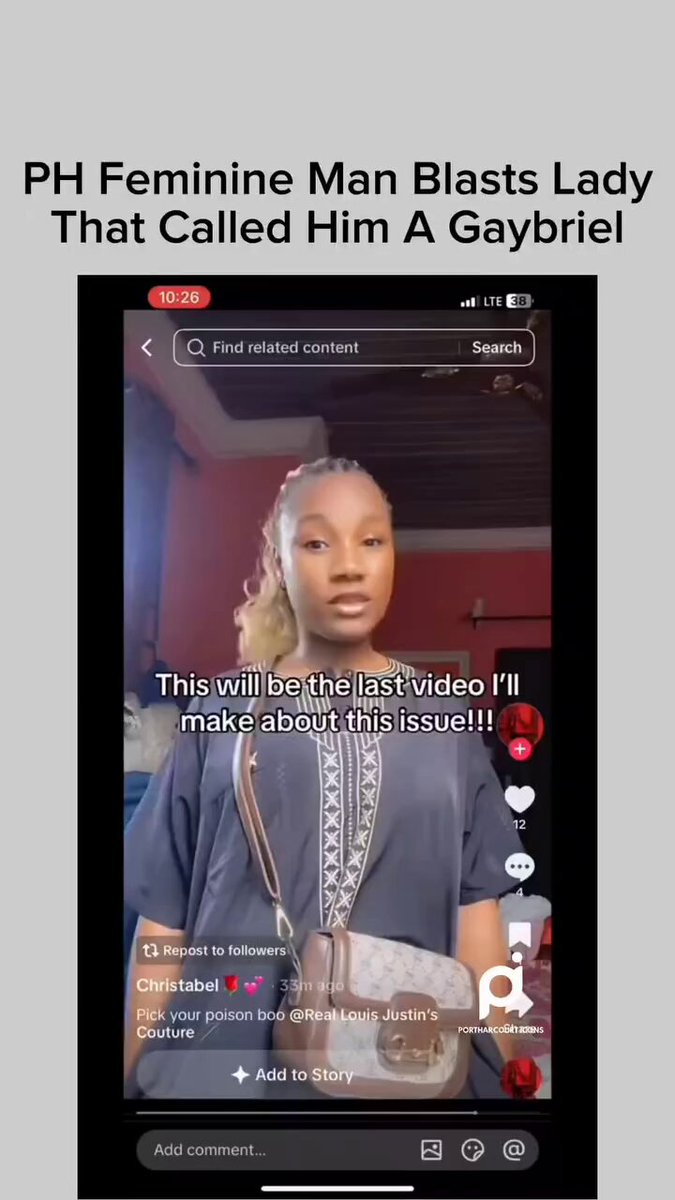 Port Harcourt Feminine man blast a lady that called him a gaybriel