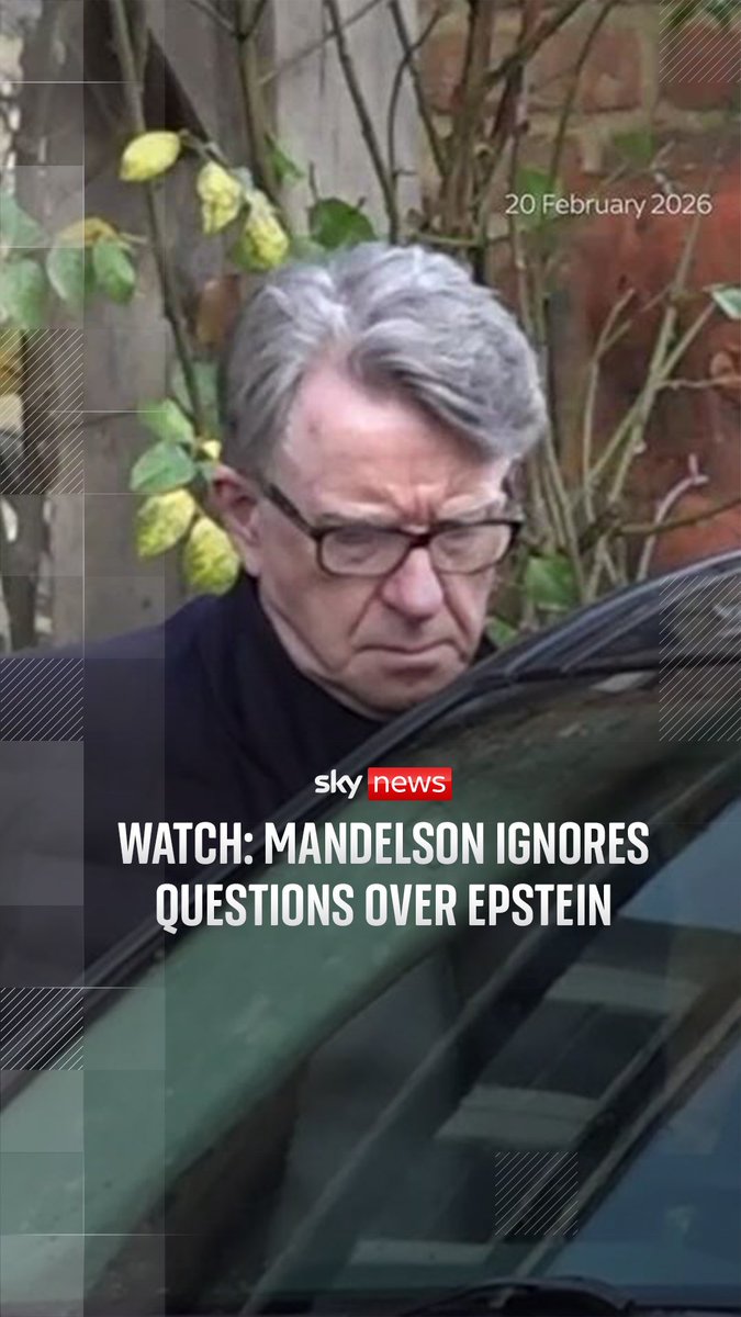 Former U.S. ambassador Peter Mandelson ignores questions over whether he is the next to be arrested - after Andrew Mountbatten-Winsor was taken into police custody on Thursday. Global Counsel (GC), an advisory firm, founded by Lord Mandelson has collapsed into administration.