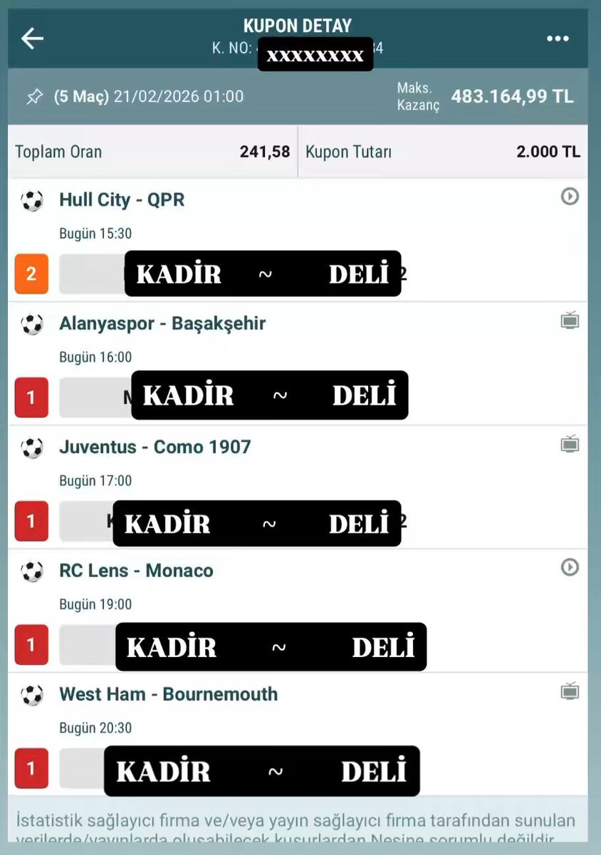 BEKLENEN AN GELDİ 240 ORAN 480.000TL 🔥 BİR REKOR DENEMESİ DAHA YAPIYORUZ BÜYÜK VURGUN OLURSA 80.000 TL DAHA SEÇİP DAĞITACAĞIM 💰💰 AÇIK HALİNİ GÖRMEK İSTEYENLER KAÇIRMAK İSTEMEYENLER TÜM TUŞLARA BASALIM 🔥🔥🔥