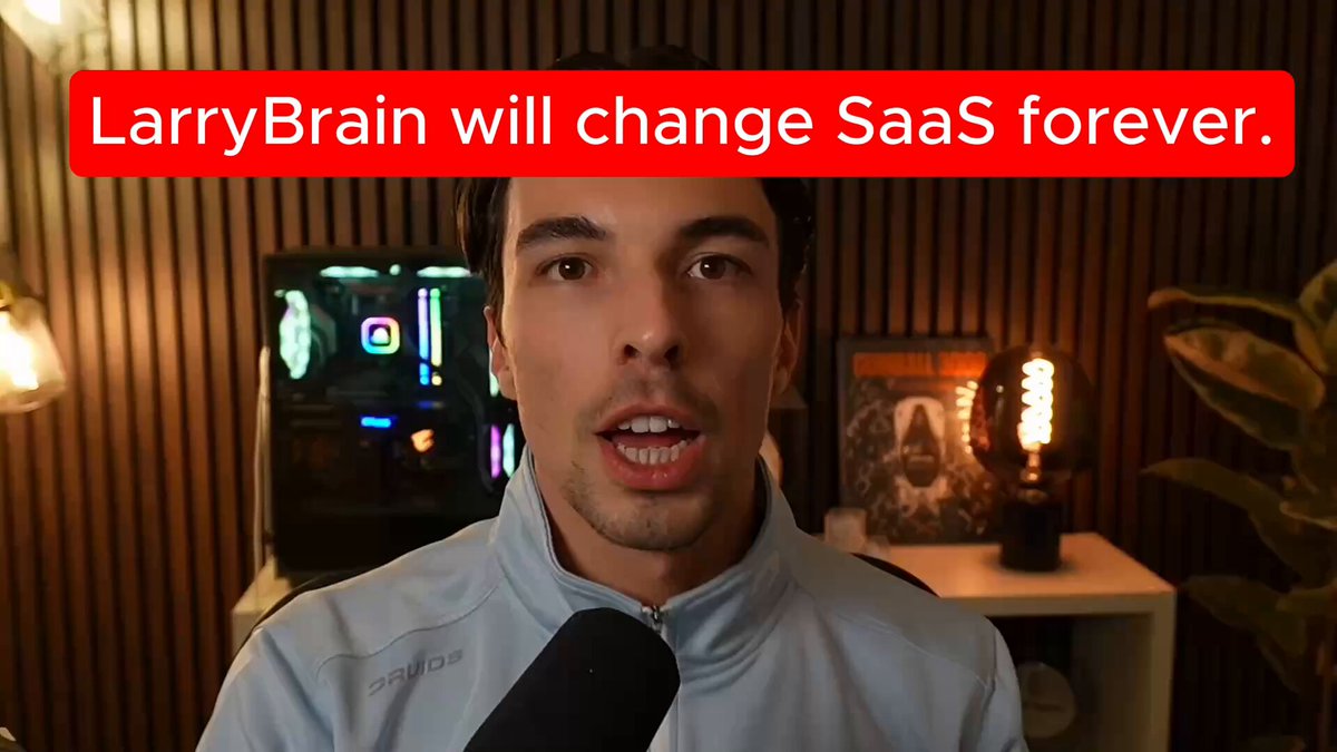 Today I launched launched Larrybrain , you can tell how excited I am from the video. Larrybrain gives your OpenClaw machine instant knowledge. - it is the first skill you should install. It gives your agent every tool on larrybrain so when you ask it a question, it can find the best tool to help you. Larry brain is going to save you hundreds in SaaS subscriptions and replacing it with just one. The more people who create on LarryBrain, the more powerful it will become. You can test it free by asking your agent right now to install larrybrain skill and testing the Xcellent product - an opensource SuperX alternative to serve as a proof of concept on the future of SaaS. I am so excited.