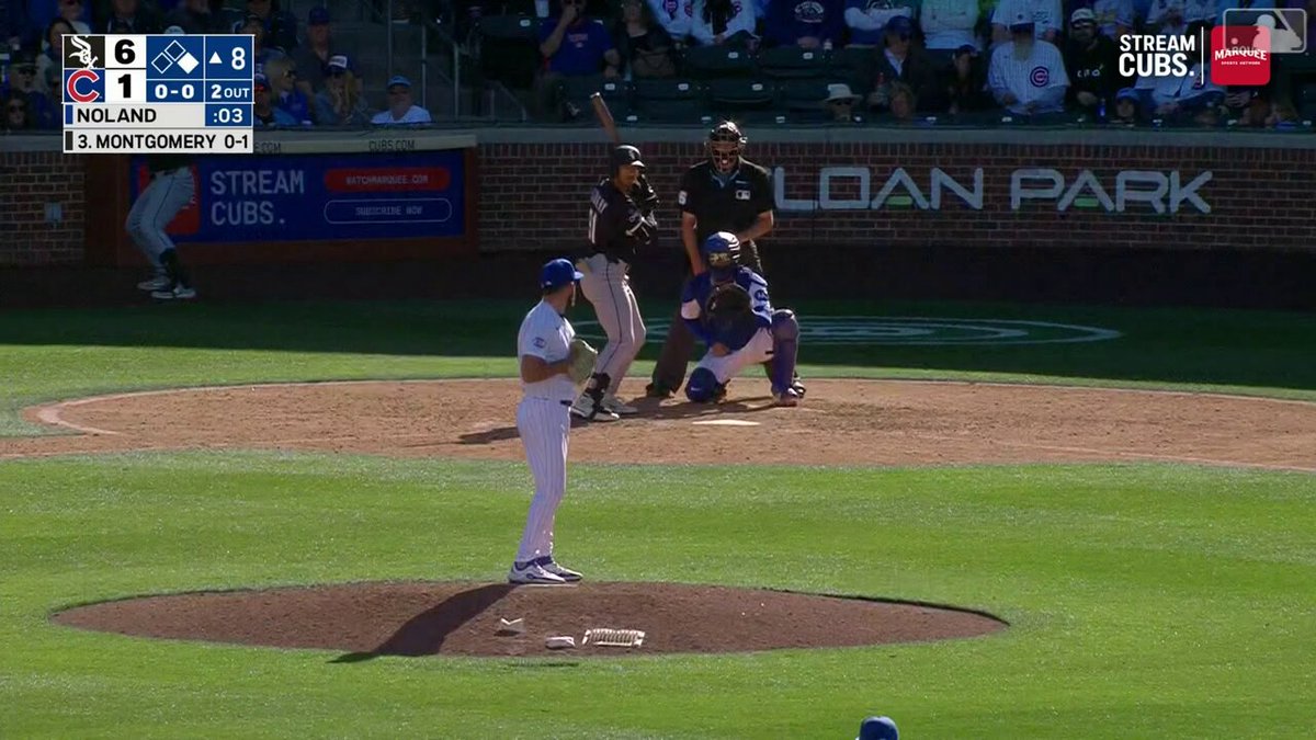 MLB's No. 36 overall prospect Braden Montgomery puts his power and speed on display with this RBI triple for the Chicago White Sox: