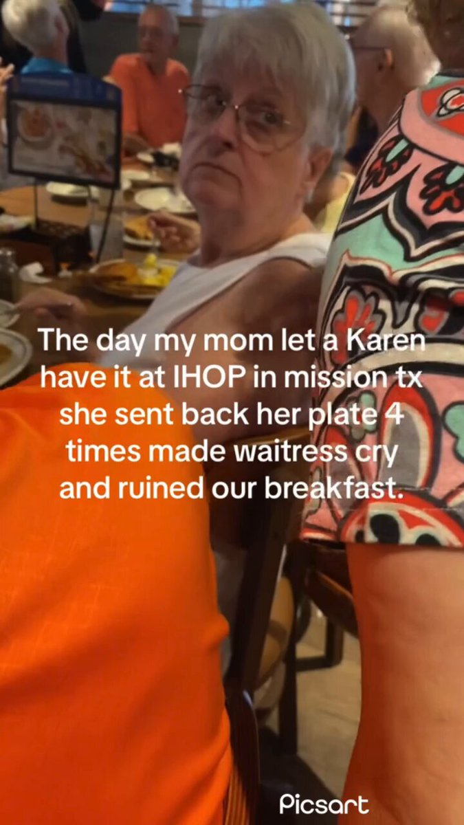 A woman and her parents were out for breakfast at their local eatery. During their meal they notice a woman sitting at the table across from them. No matter how polite the server was to them she kept laying into the server about her food and kept sending the food back. After the fourth time she sent her food back, the server burst into tears and cried, she tried to explain that she does t cook the food she only serves it. After seeing this, the mom goes over there and lets her have it and tells her off for treating the server like that. If you were out to eat and saw customers treating their server horribly, wouldn’t you step up and say something too?