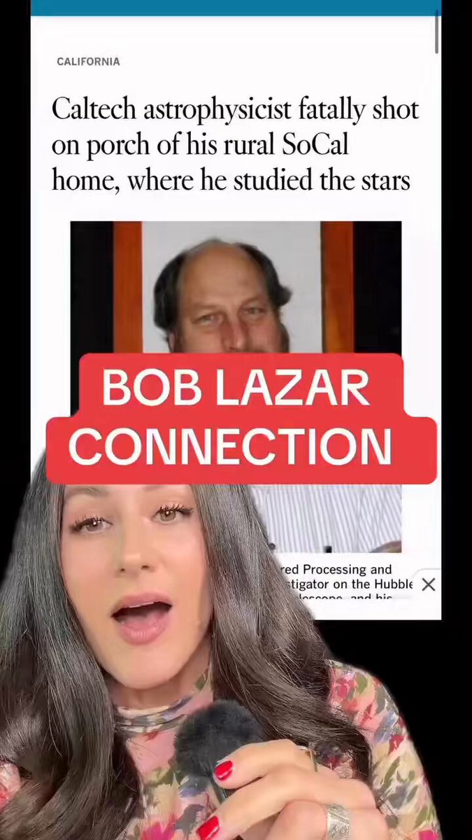 Did the astrophysicists that was murdered have ties to Bob Lazar? He was murdered hours after Trump’s “disclosure” post