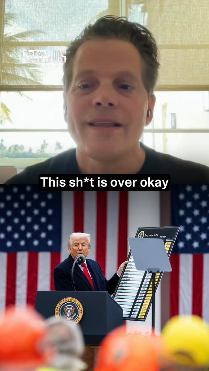 .Anthony Scaramucci on Trump's tariffs: 🗣️ "This is an ass-kicking by the Supreme Court!"