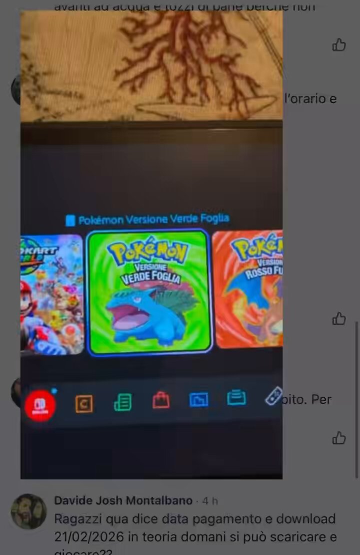 The fun fact of today is that I have just saw an Italian user playing on a switch 2 the legit version of leaf green because he got the codes via mail after the pre order. With video proofs and everything. Fire red instead doesn’t work yet. Amazing. 😂