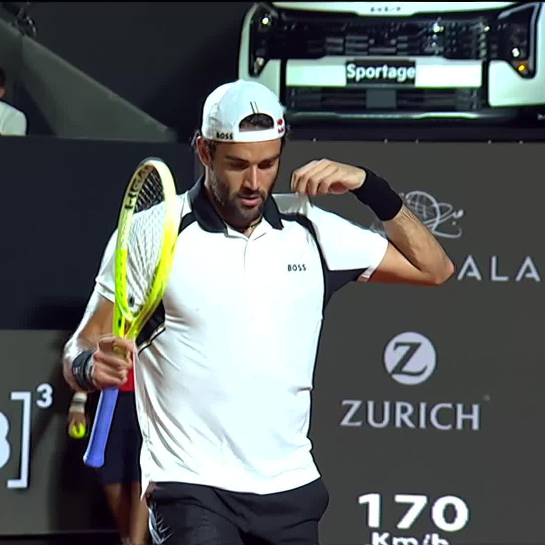 Matteo Berrettini laying the hammer down 🔨 Rio Open