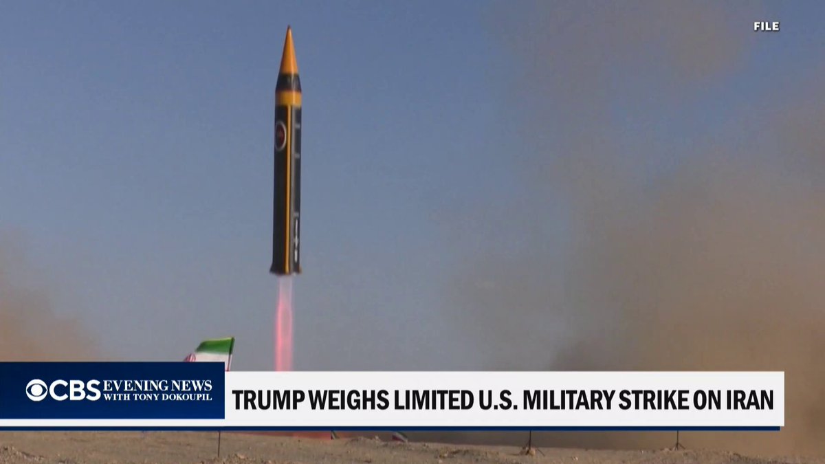 President Trump is weighing a limited U.S. military strike on Iran as additional U.S. military assets move into the surrounding region. As talks took place this week in Geneva, sources tell CBS News that Iran's leadership believes the current U.S. terms will not guarantee real security or sanctions relief.