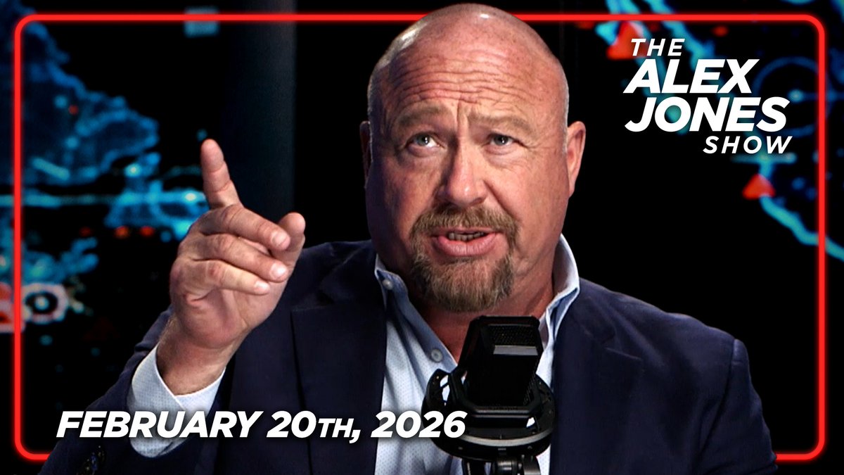 FULL FRIDAY EDITION OF THE ALEX JONES SHOW: Supreme Court Sides With China Against American Workers/National Security, Overturns Emergency Tariffs! Trump Announces Plan To Release UFO/Alien Files Days After Obama Says ETs Are Real! PLUS, Massie Moves To Block Trump’s Protection Of Glyphosate! Market Expert Kirk Elliott Joins Alex Jones To Reveal How The Constitutional Crisis Caused By The SCOTUS Ruling On Trump's Tariffs Will Increase Value Of Precious Metals! FINALLY, Daniel Liszt AKA 'Dark Journalist' Warns Trump's Plan To Declassify The Full UFO/Alien Files Is His Most Dangerous Move Yet, And He Predicts The Deep State Will Fight Back To Take Control Of The Disclosure Narrative! THIS IS MUST-WATCH SHARE INFO! — 2/20/26